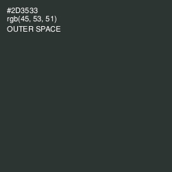 #2D3533 - Outer Space Color Image